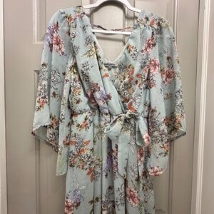 Womens floral maxi dress